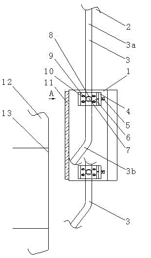 Dead-weight pressing furnace door adopting rollers