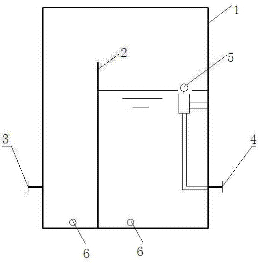 Automatic draining tank