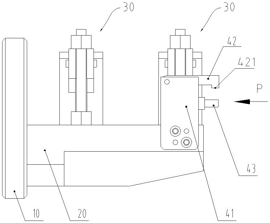 Clamp for rotation milling machining of gas compressor blade profile