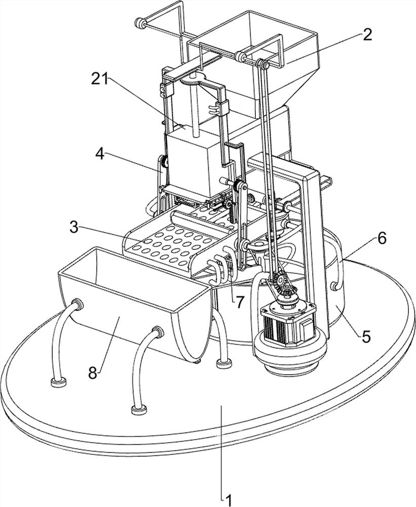 Industrial rare earth treatment discharged sewage purification and filtration treatment device