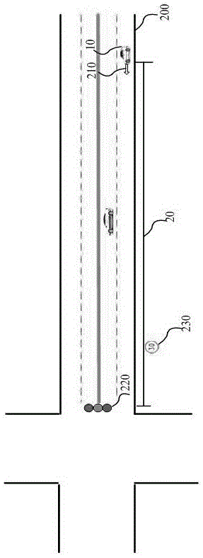 Trace prediction control method for autonomously driven vehicle based on traffic signal lamp