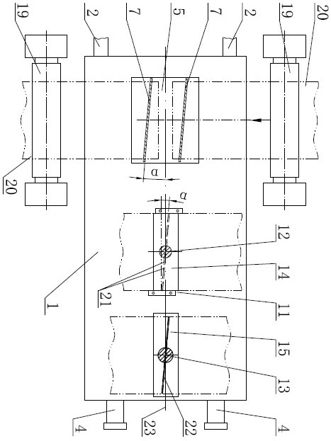 Strip head shearing and butt welding method and shearing and butt welding platform