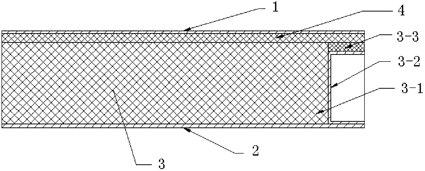 Square cabin composite plate