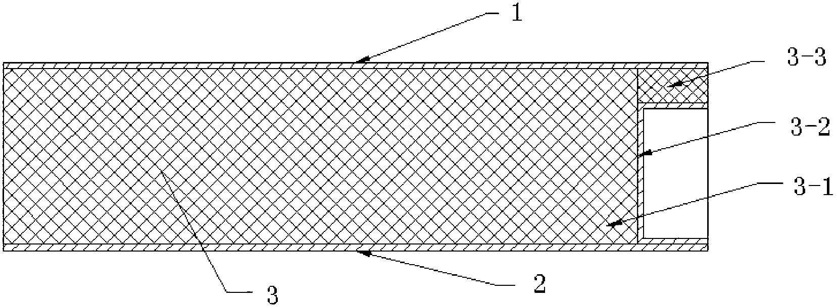 Square cabin composite plate