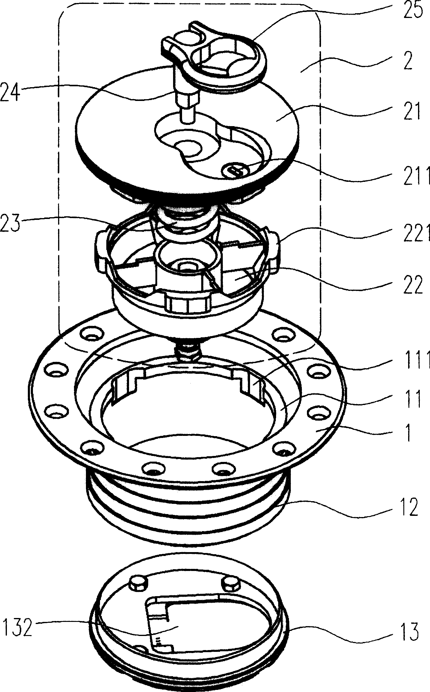 Oil box cover for large-scale bus