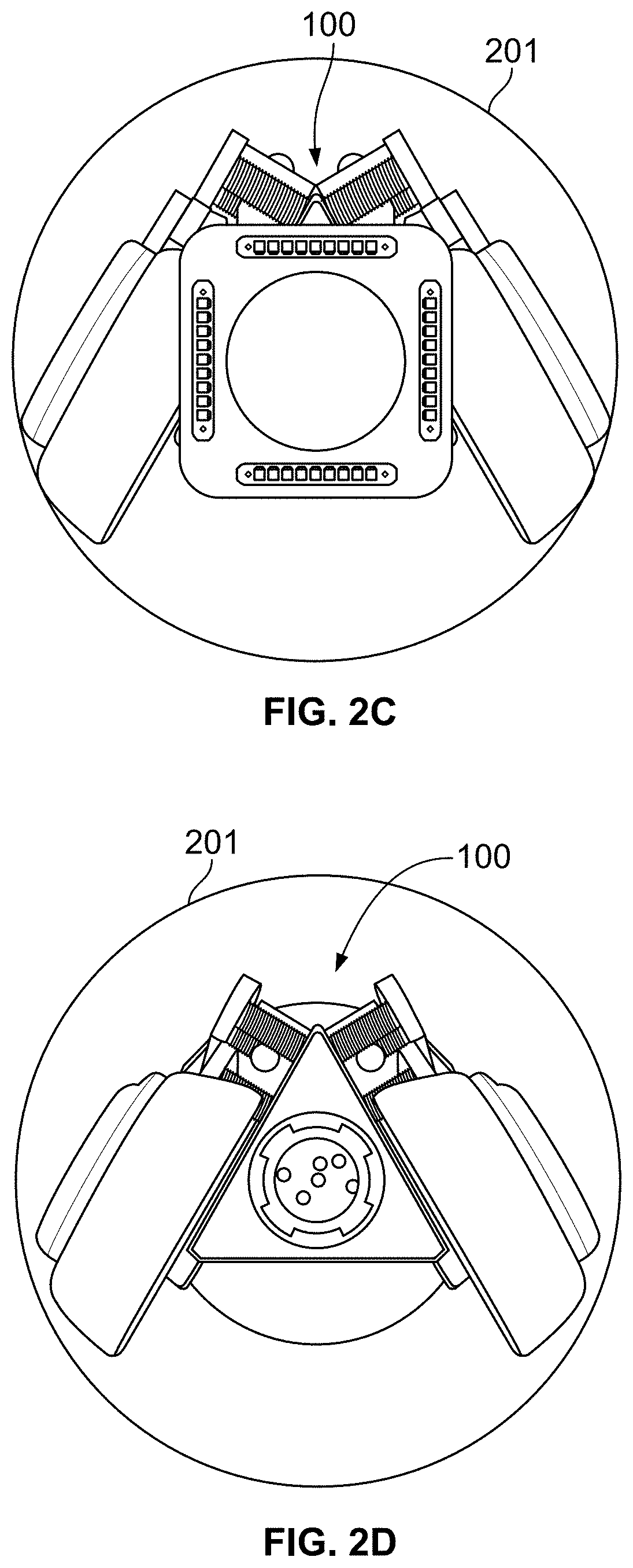 Pipe inspection device with variable height control