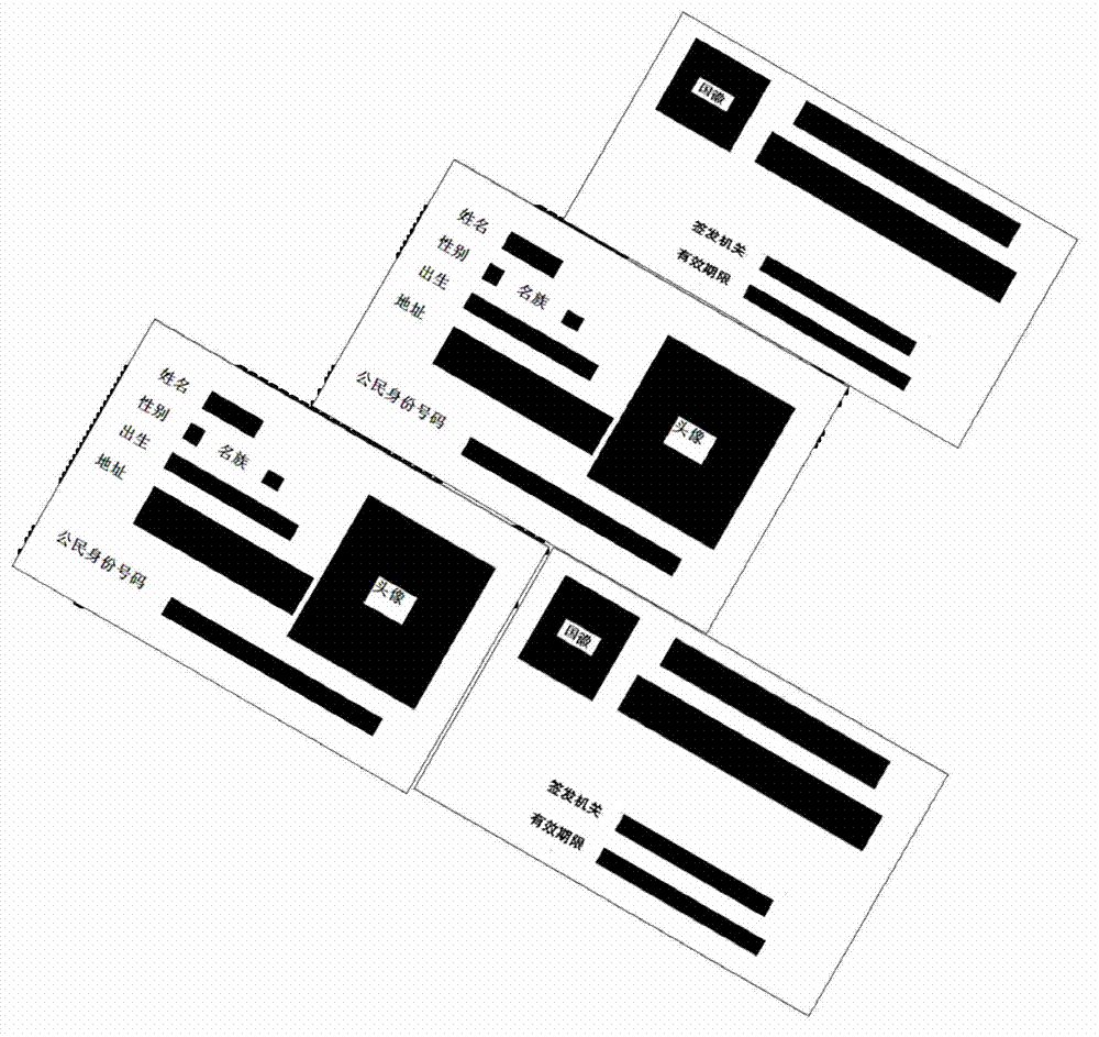 Method and device for scanning multiple identity cards