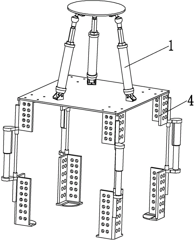 Three degree-of-freedom self-stabilizing box body grab bucket based on parallel mechanism