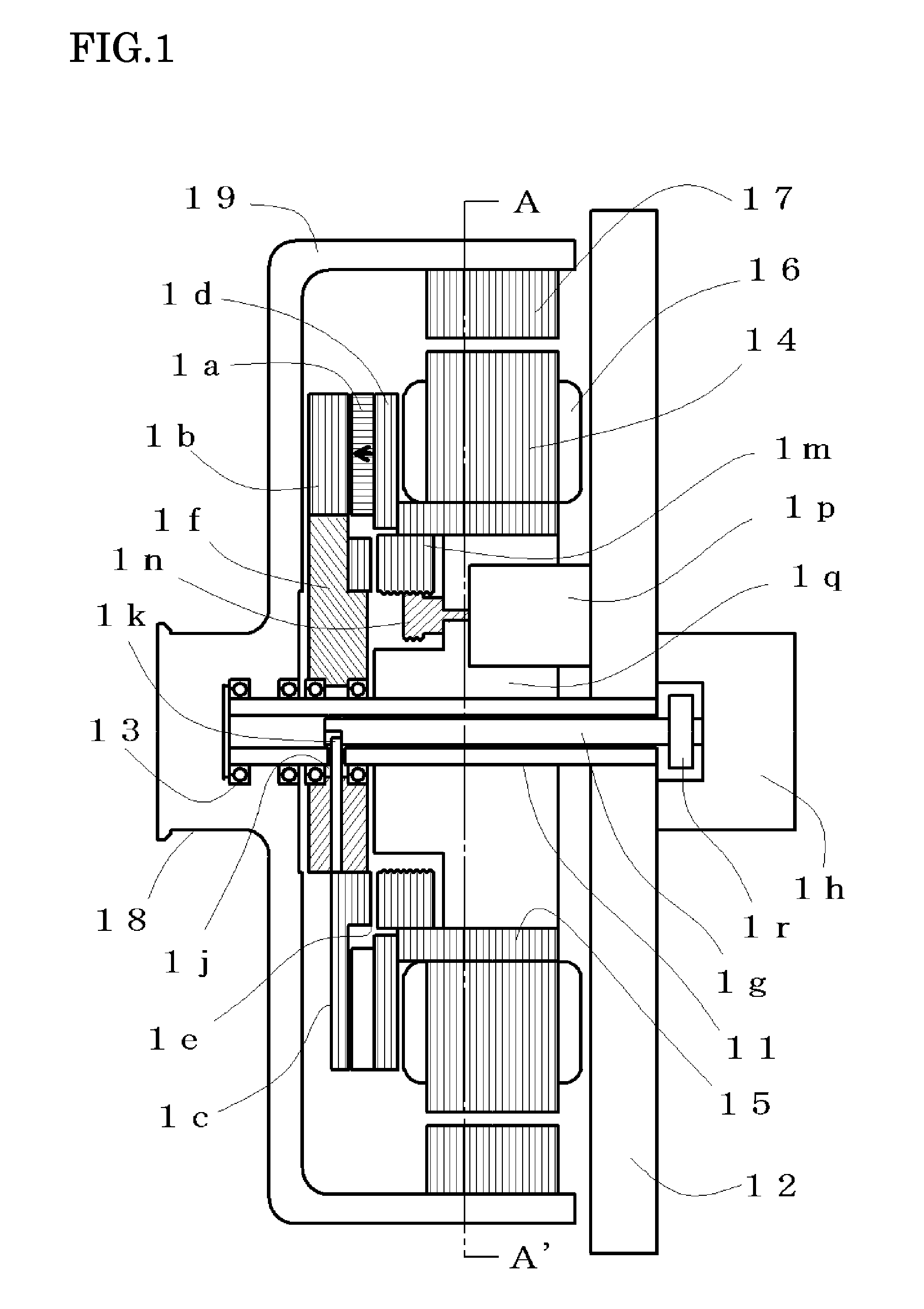 Field controllable rotating electric machine system with magnetic excitation part