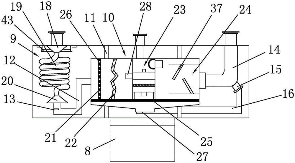 Horizontal type liquid storage device and installation method thereof