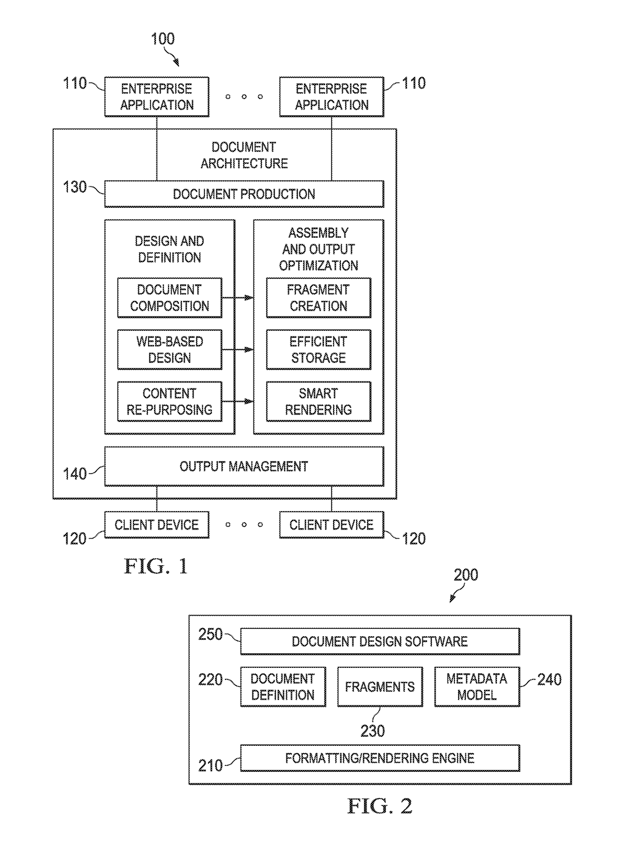 Document architecture with smart rendering