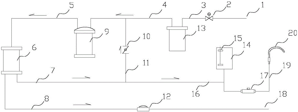 Water purifying machine with pure-water-membrane-soaking function during stopping resting