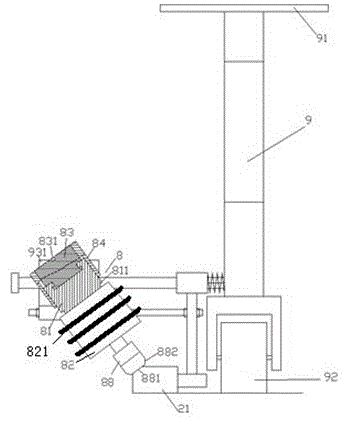 Garden road trimming device capable of radiating quickly and using method thereof