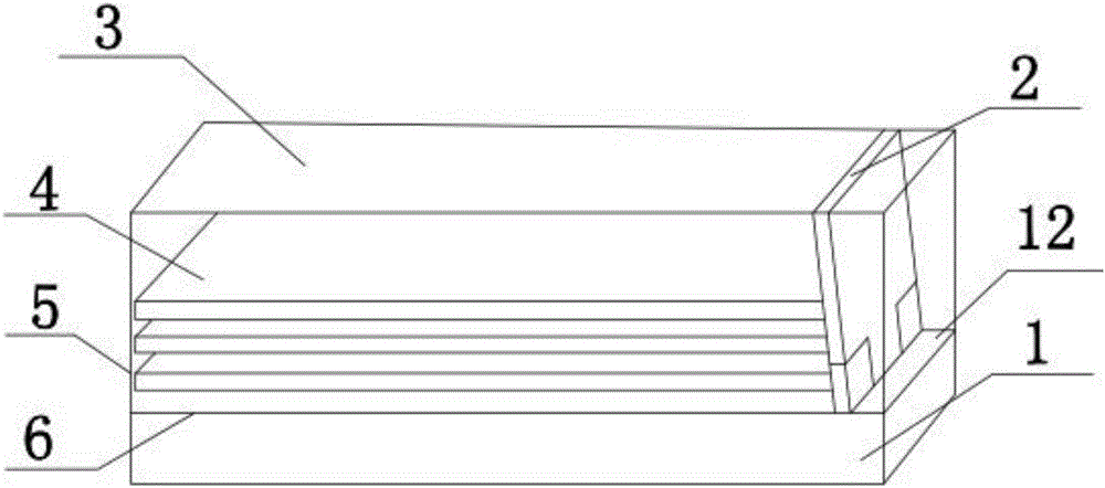 Thrust fault construction physical simulation experiment device