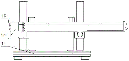 Drill rig support frame for coal mine