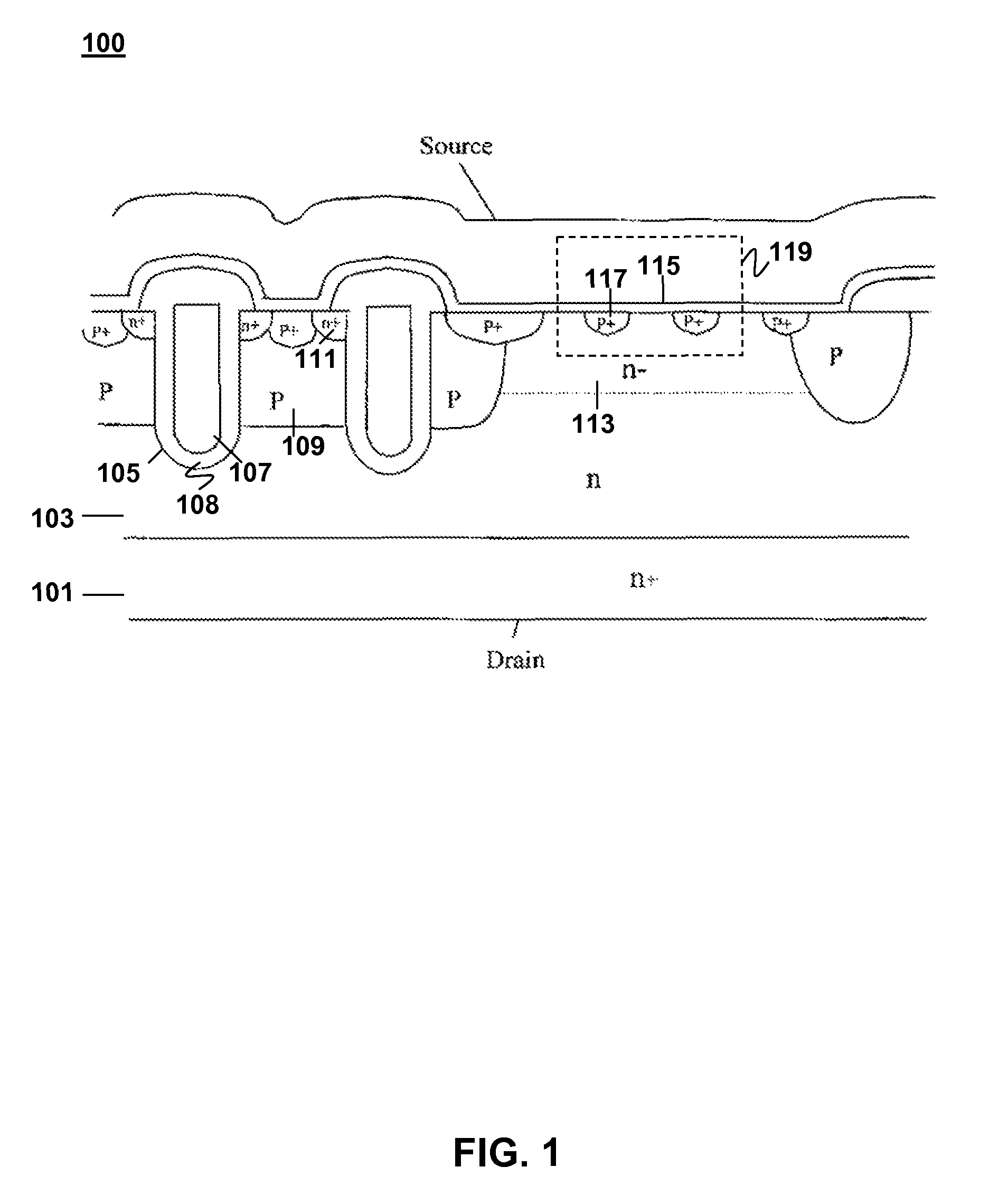 Approach to integrate Schottky in MOSFET