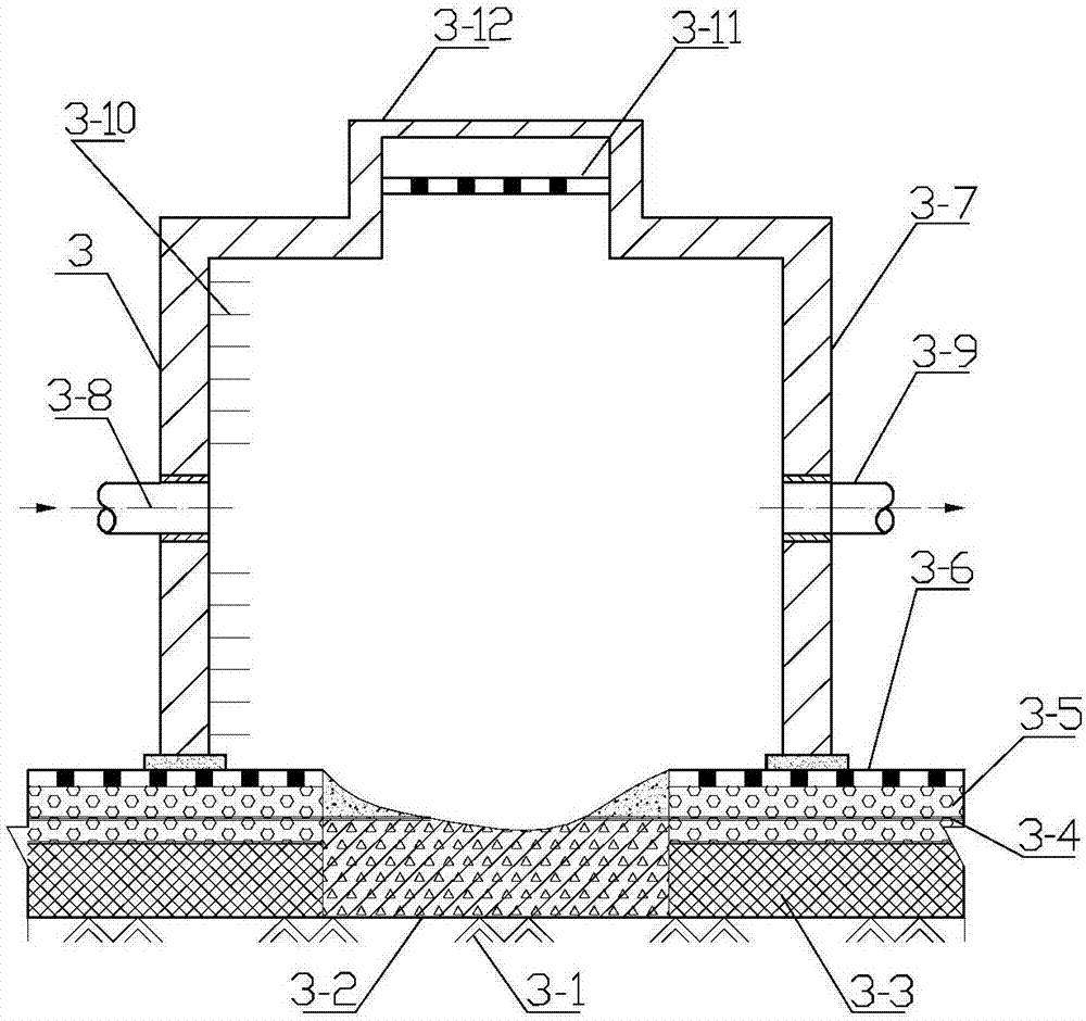 Ecological restoration system for agricultural non-point source polluted farmland tail water