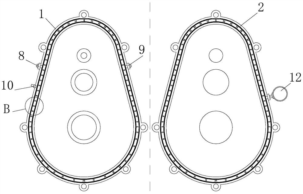 Cooling and sealing mechanism for differential box of electric vehicle