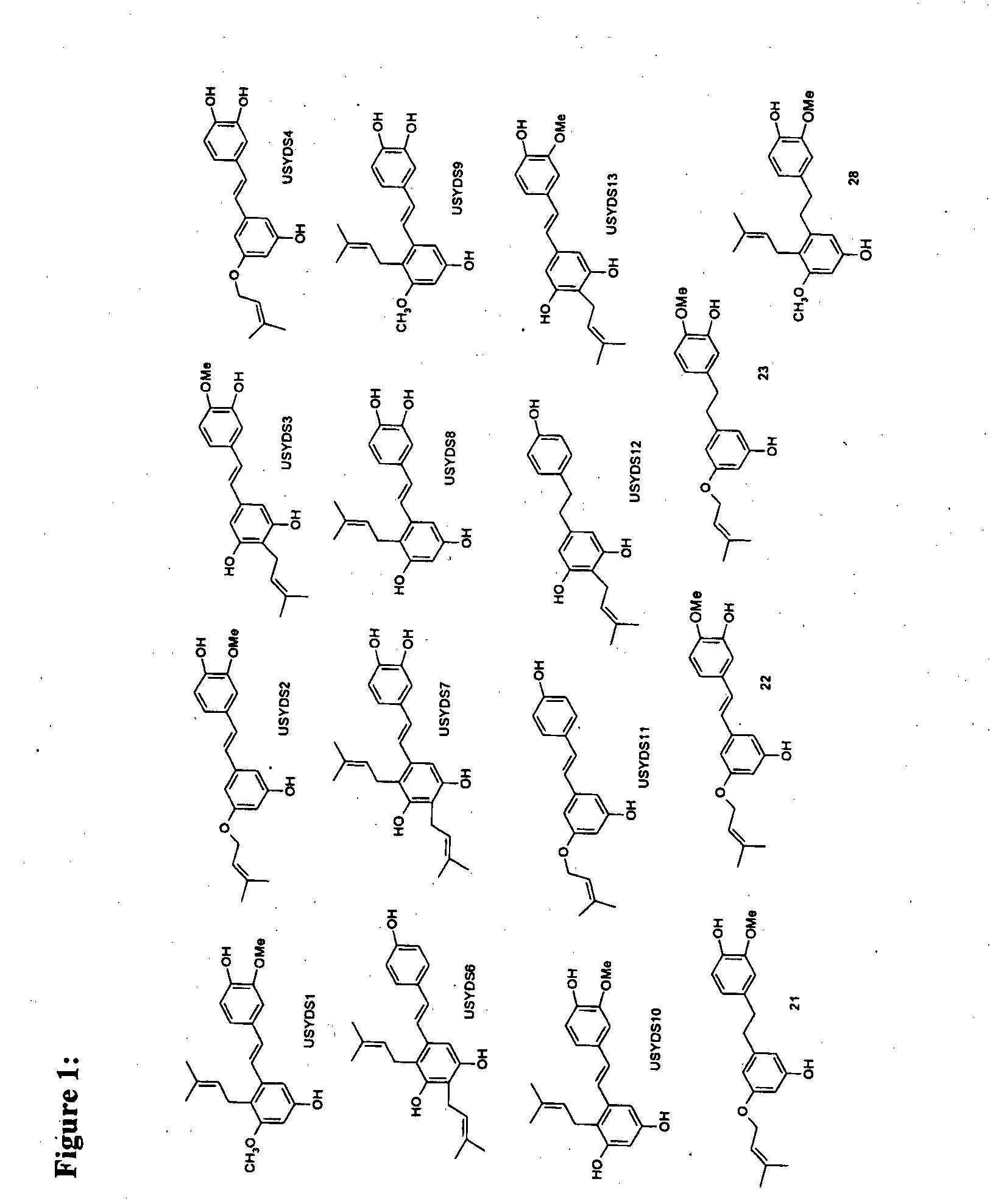 Prenylated hydroxystilbenes