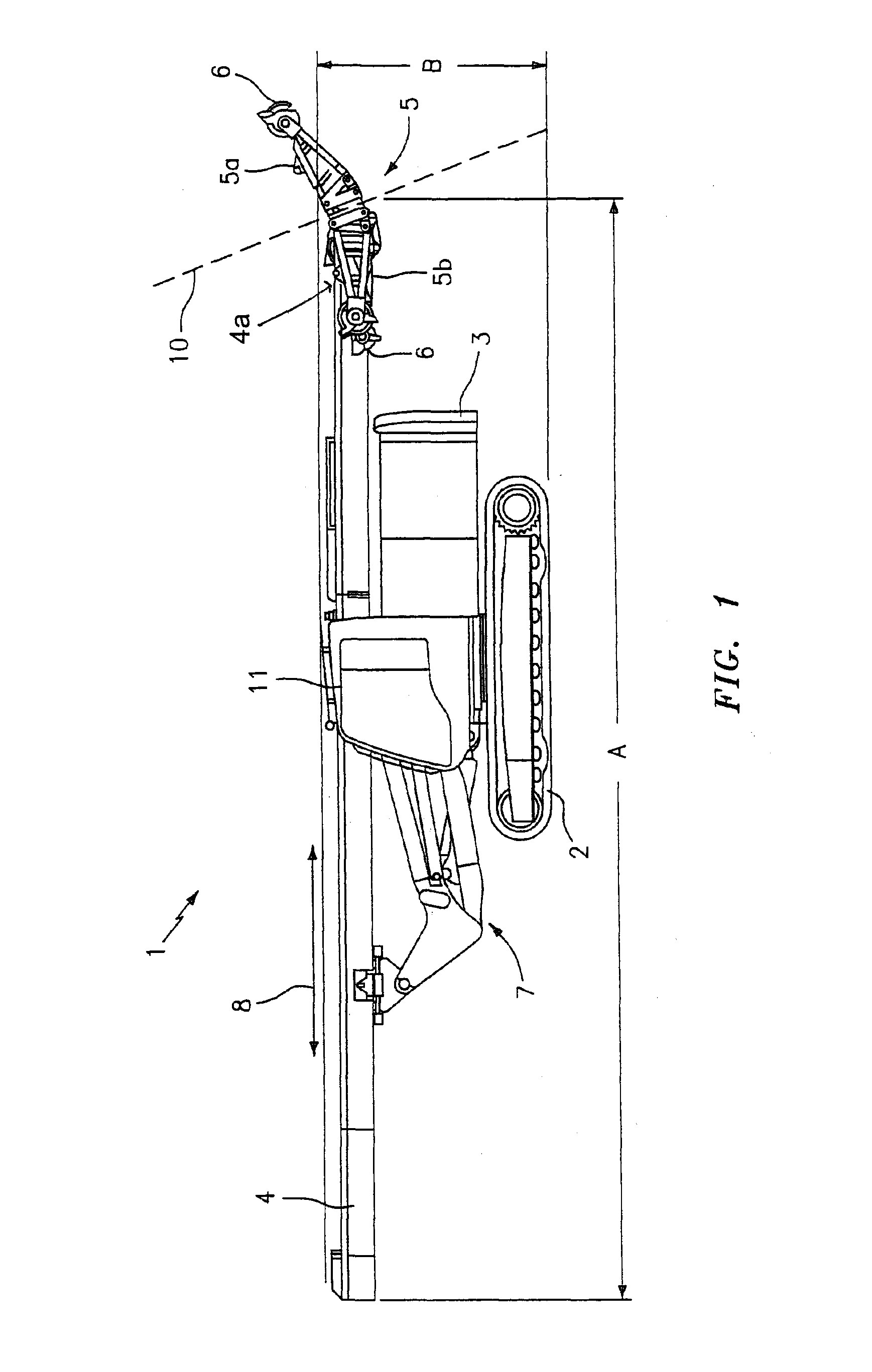 Piling and drilling rig with foldable deflection apparatus