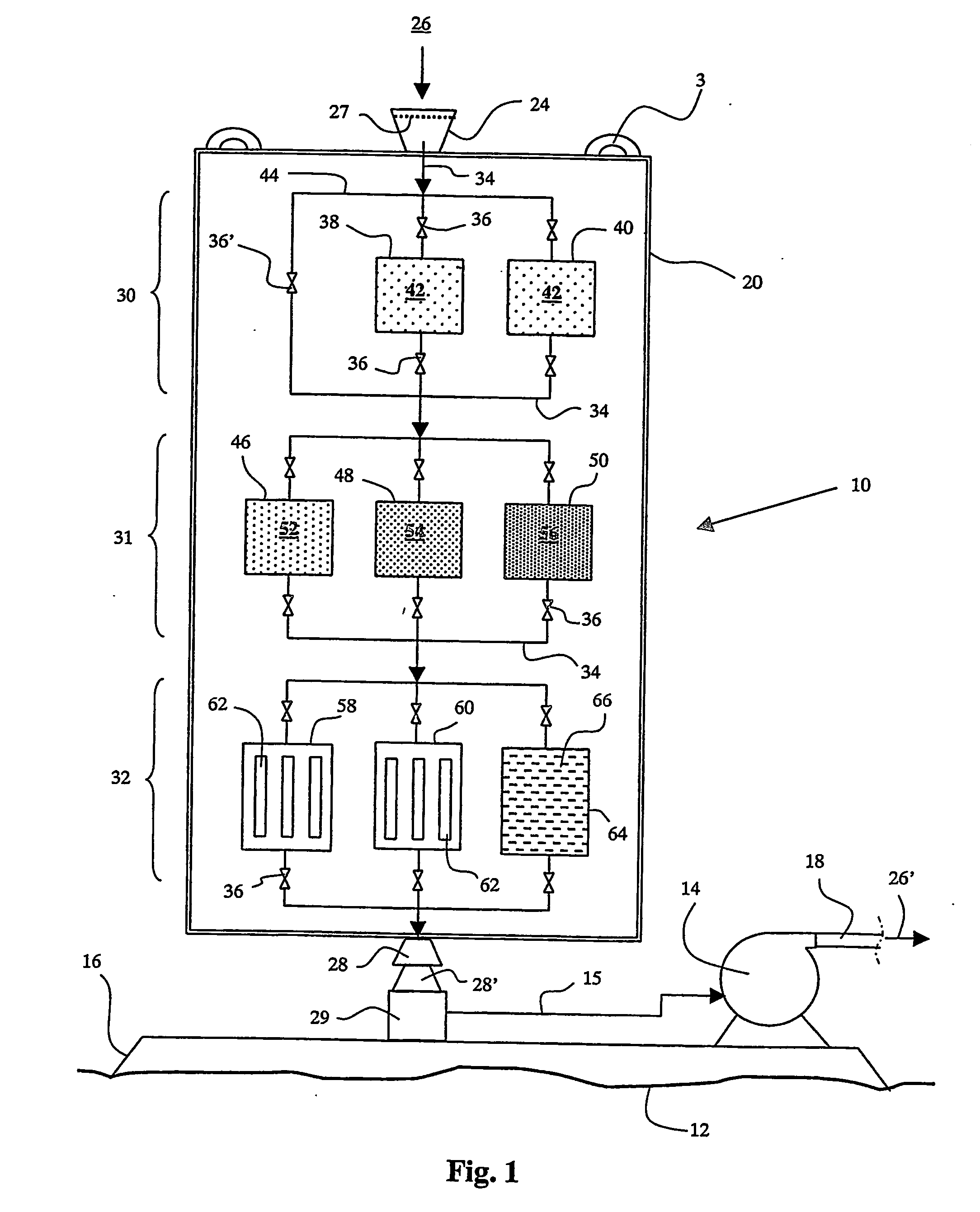 Method and apparatus for treatment of water for an injection well