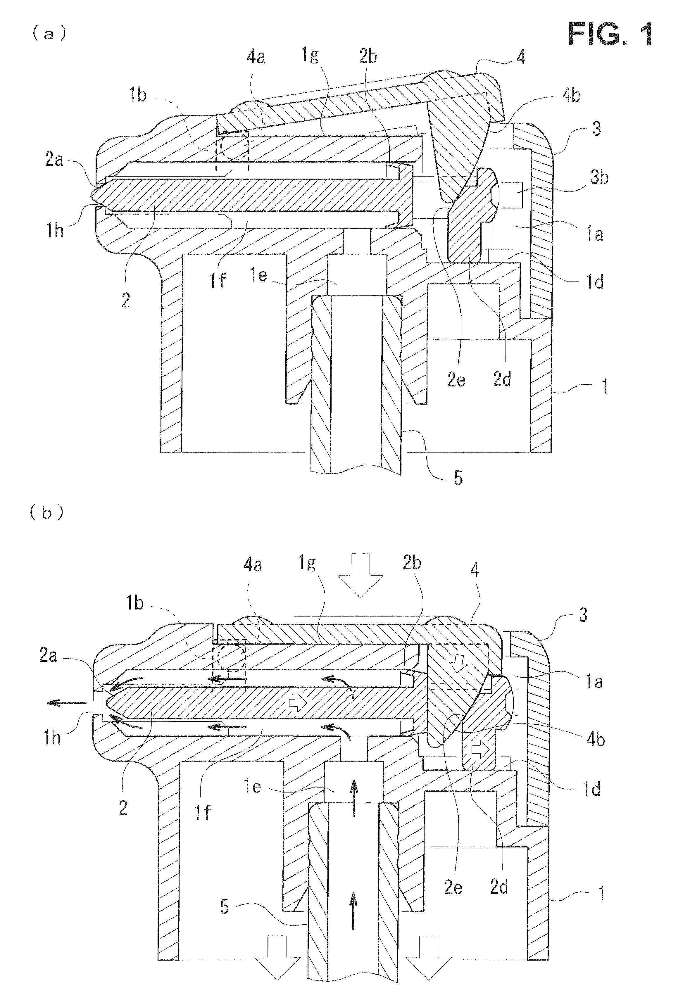 Tip-stop mechanism, pump-type product with tip-stop mechanism, and aerosol-type product with tip-stop mechanism