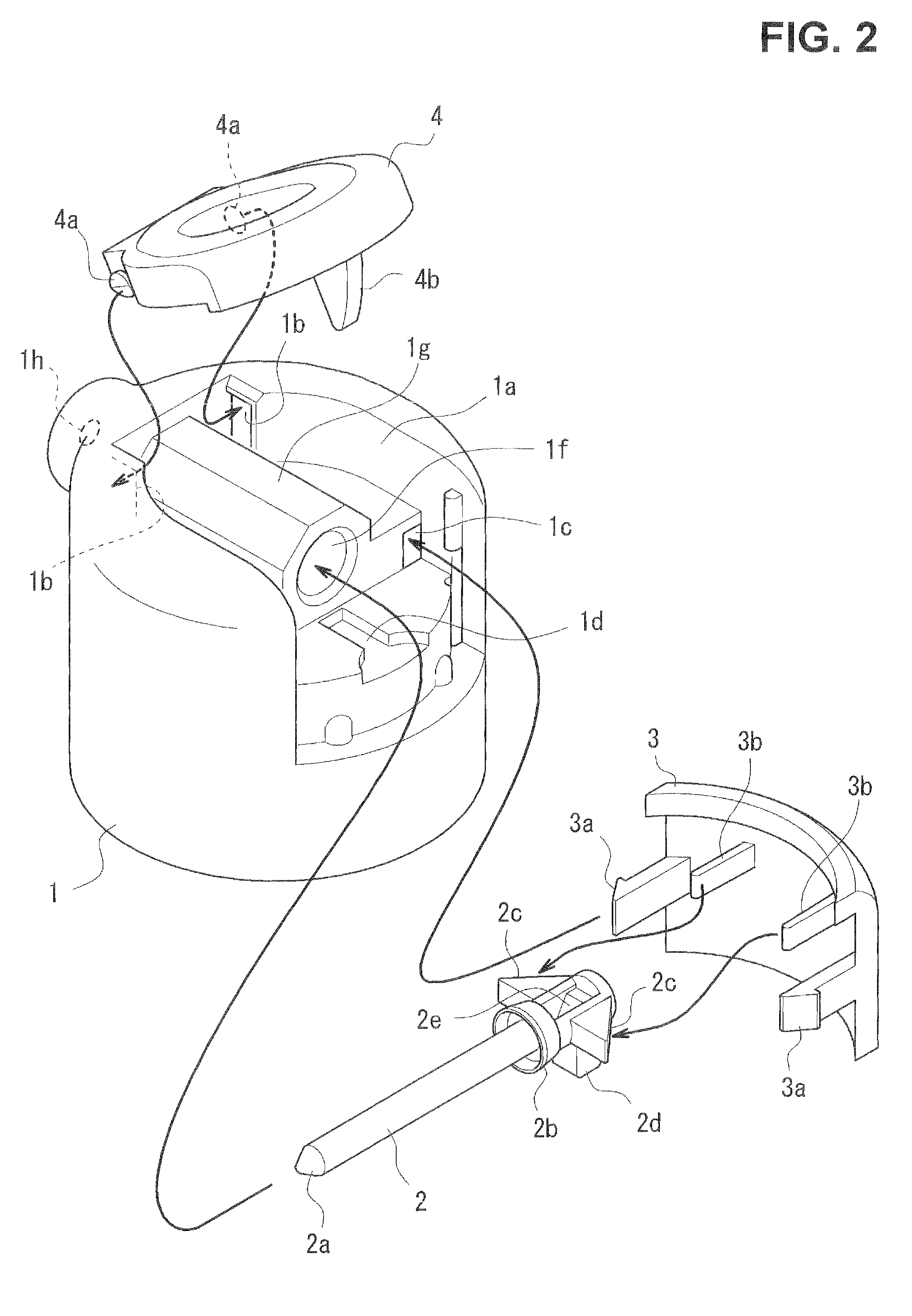 Tip-stop mechanism, pump-type product with tip-stop mechanism, and aerosol-type product with tip-stop mechanism