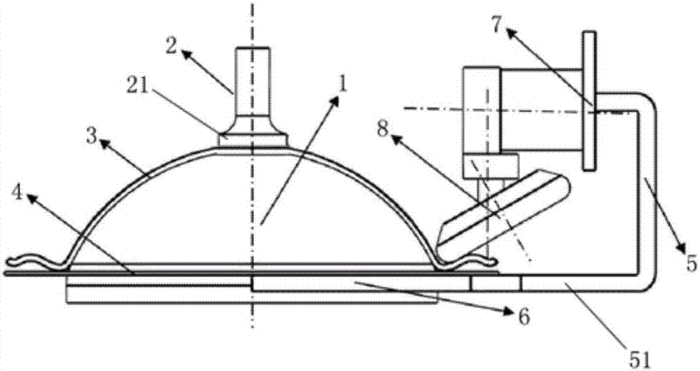 Auxiliary spinning forming tool for thin-wall aluminum alloy end socket baffle and forming process of auxiliary spinning forming tool