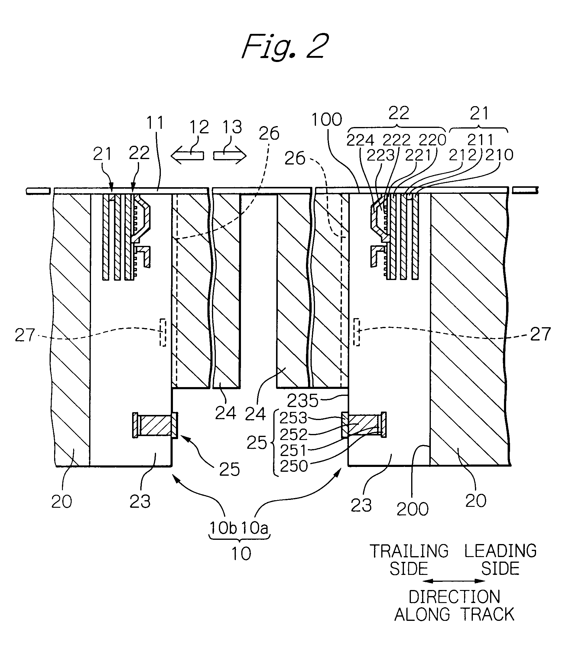 Thin-film magnetic head with through holes reaching medium-opposed surface