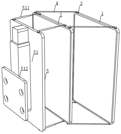 Method for eliminating view blind area of A pillar of vehicle body by using lightweight mirror group and mirror group