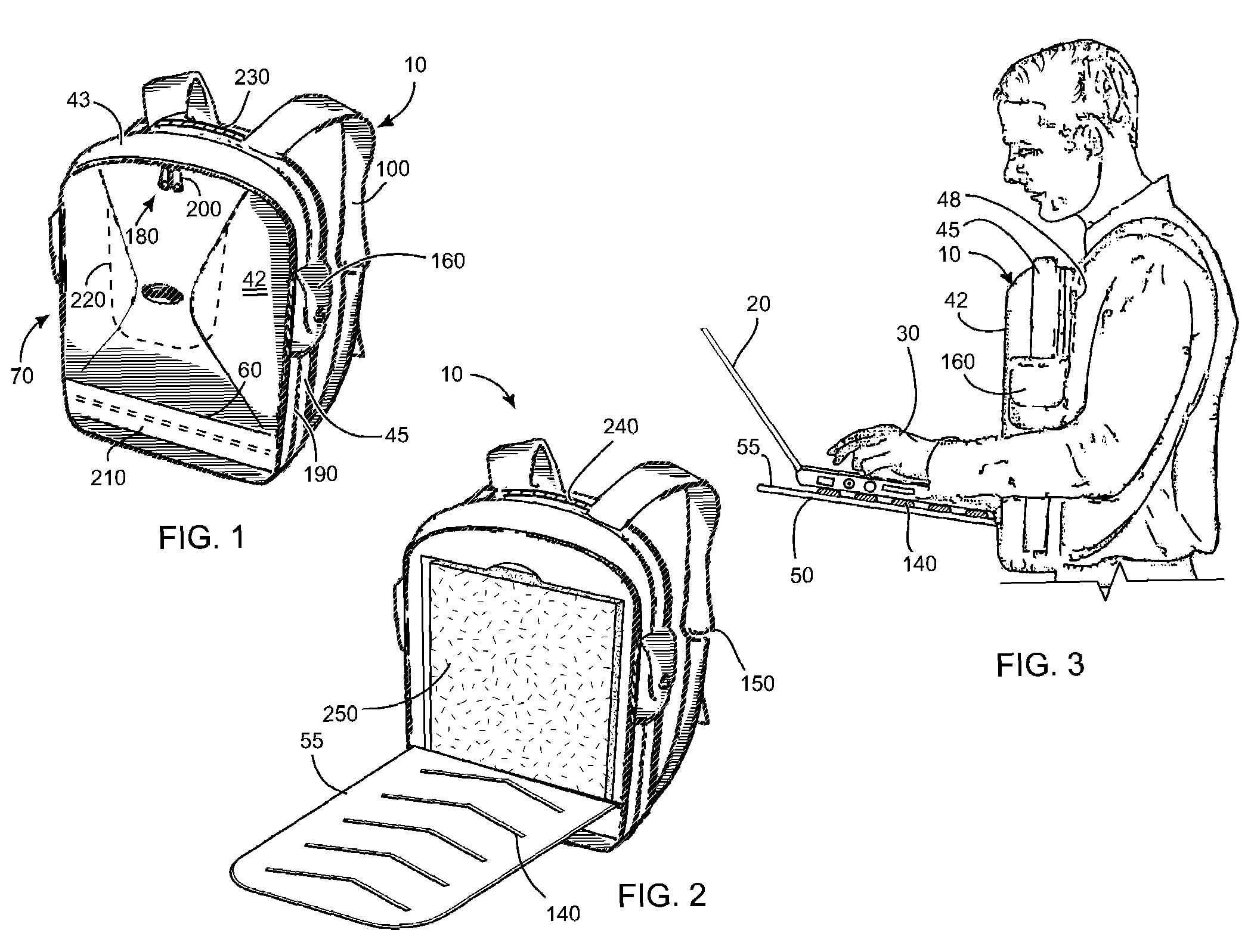 Backpack Laptop Tray