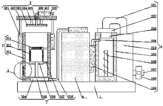 Multistage purifying and recovering device for household sewage and purifying method thereof