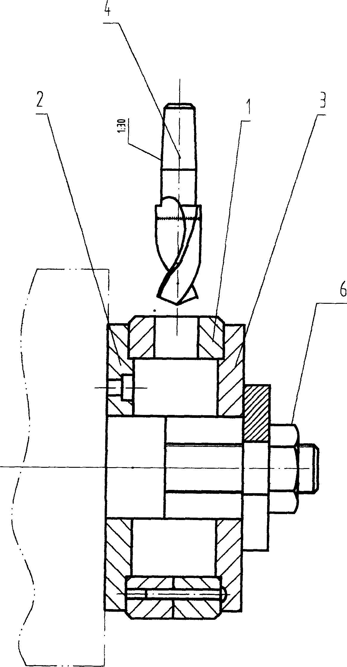 Processing method of deep trough ball bearig ball sbaped pocket hole cage