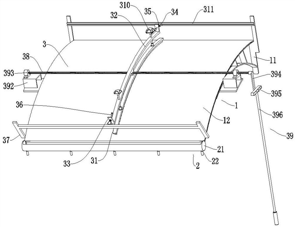 Balcony sun shield for green building