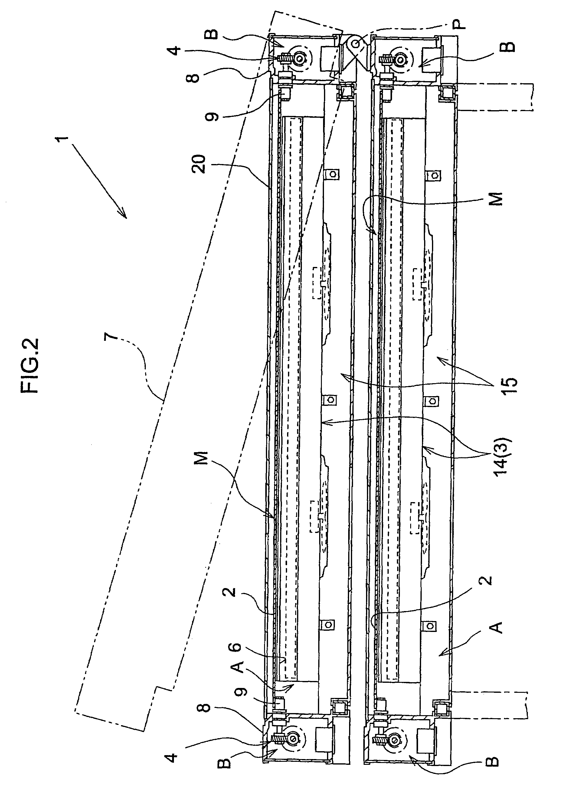 Plate-shaped work piece transporting apparatus