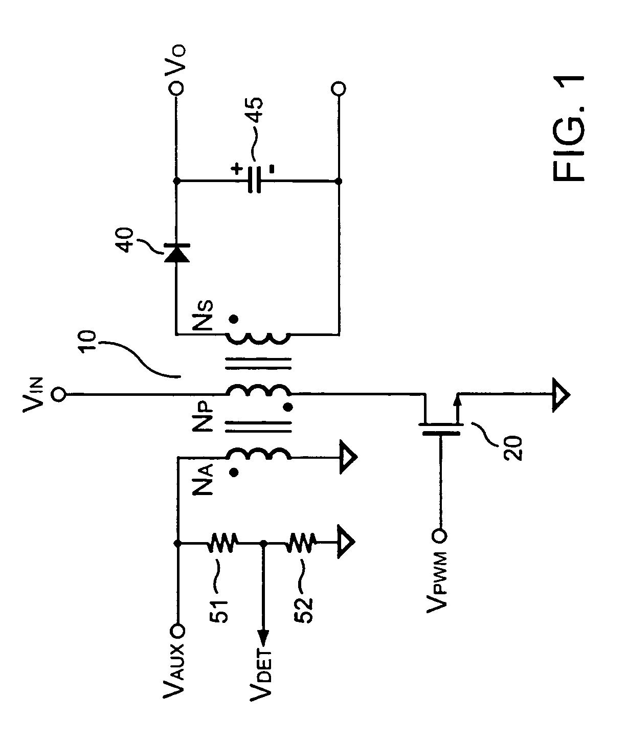 Multiple-sampling circuit for measuring reflected voltage and discharge time of a transformer