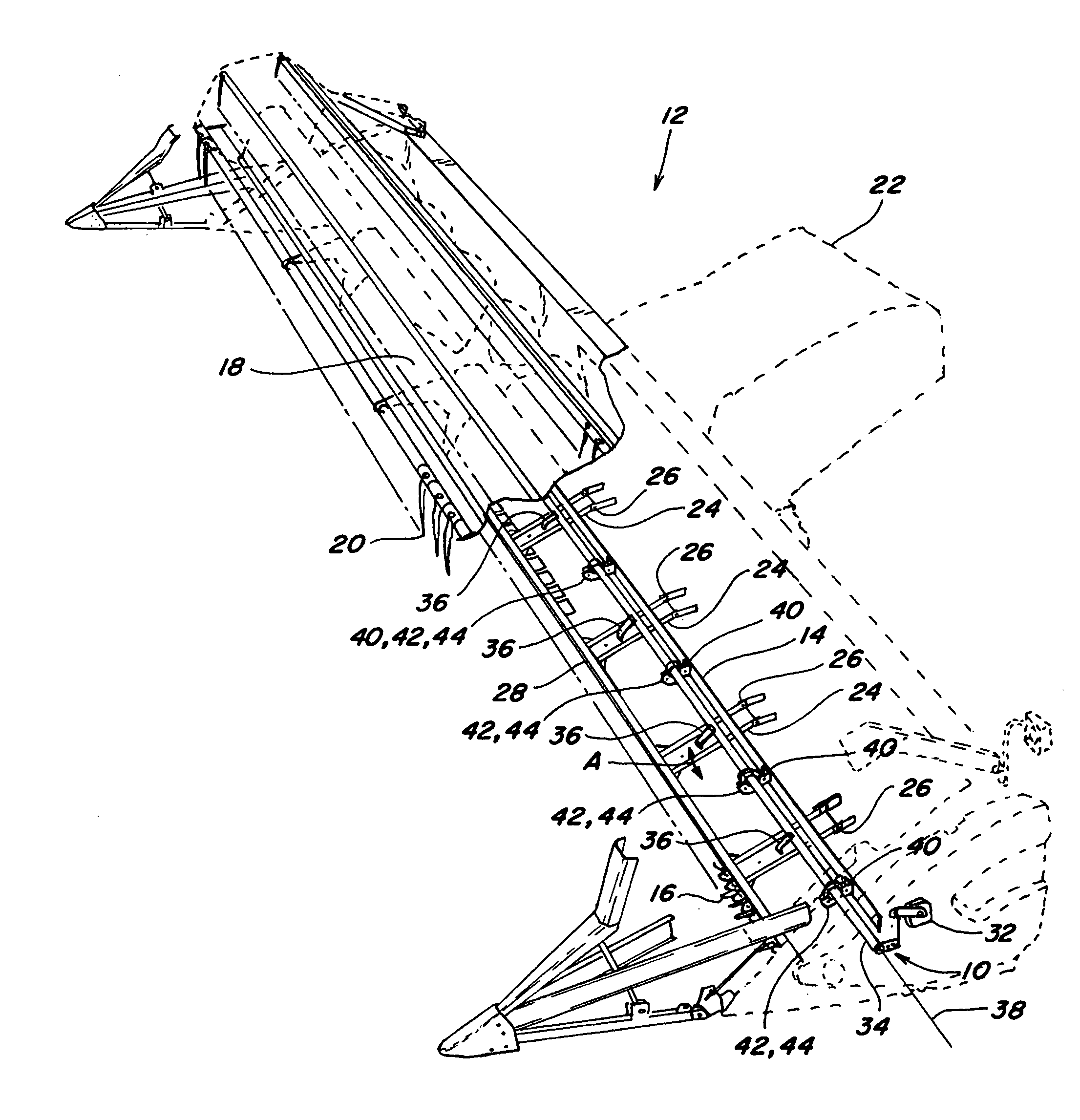 Header height sensor apparatus for a header of an agricultural harvester