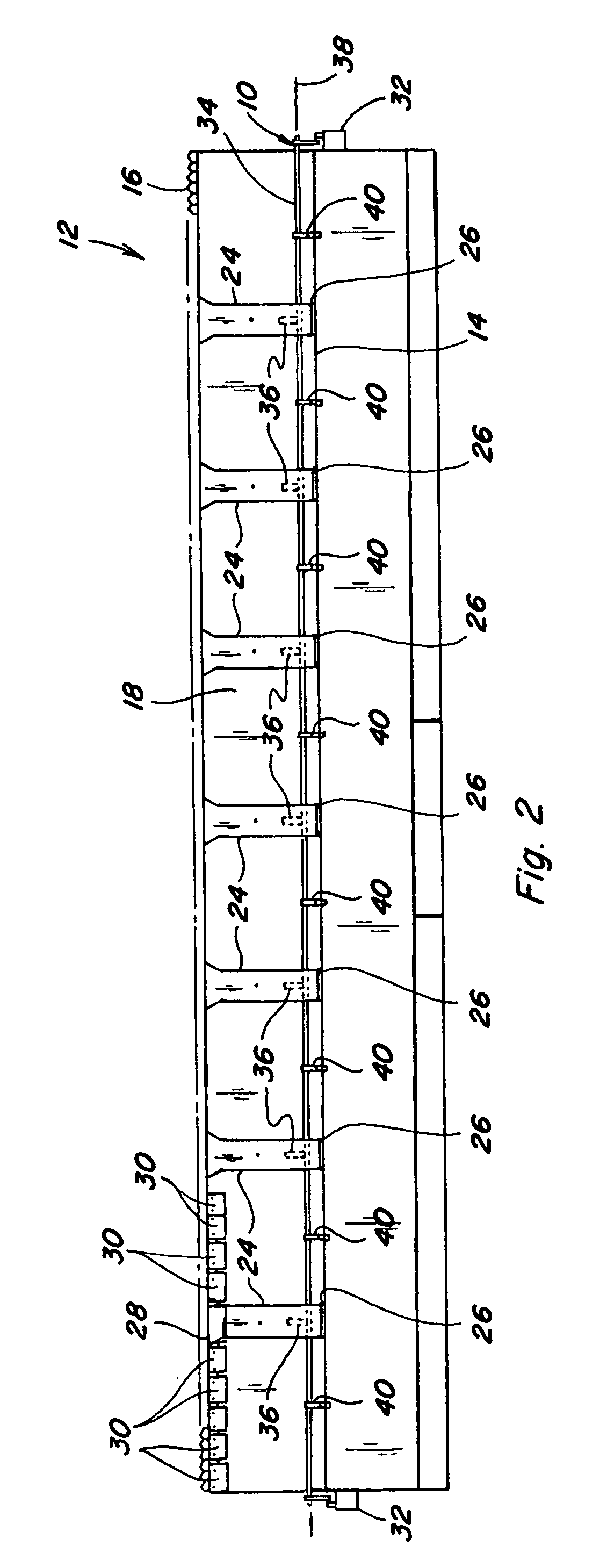 Header height sensor apparatus for a header of an agricultural harvester