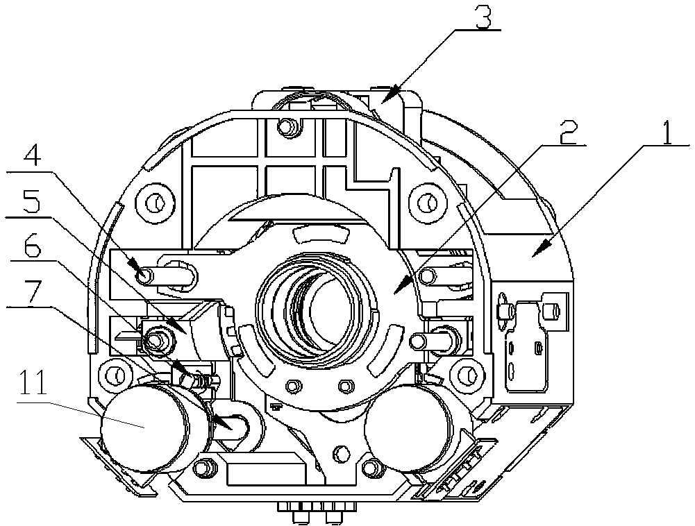 Integrated lens structure and working method thereof