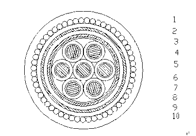 Multilayer protective low-smoke zero-halogen flame retardant fireproof control cable and manufacture method thereof