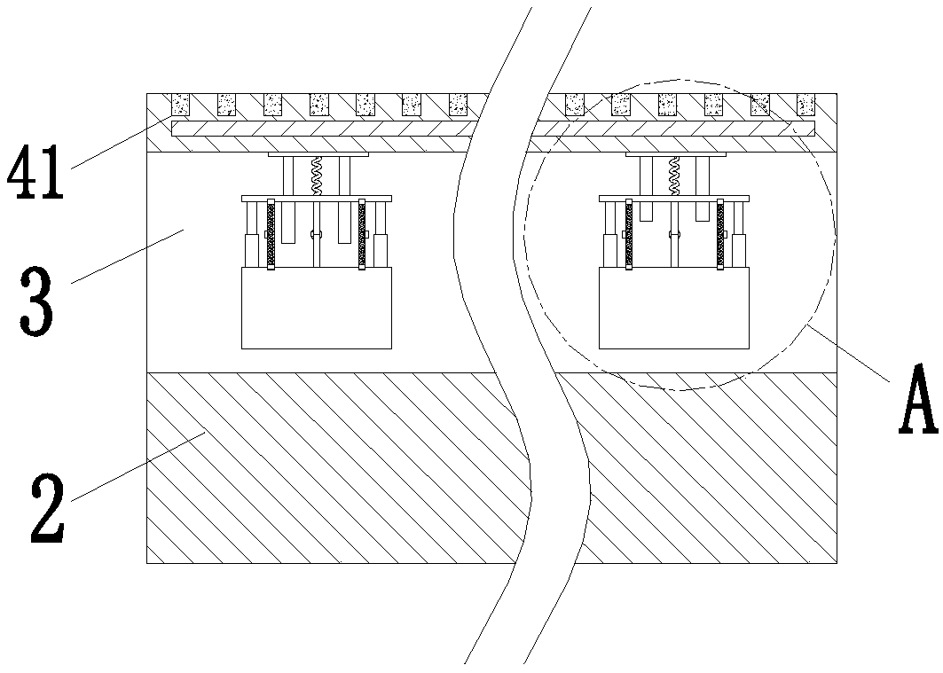 Shock absorption and noise reduction device for highway bridge