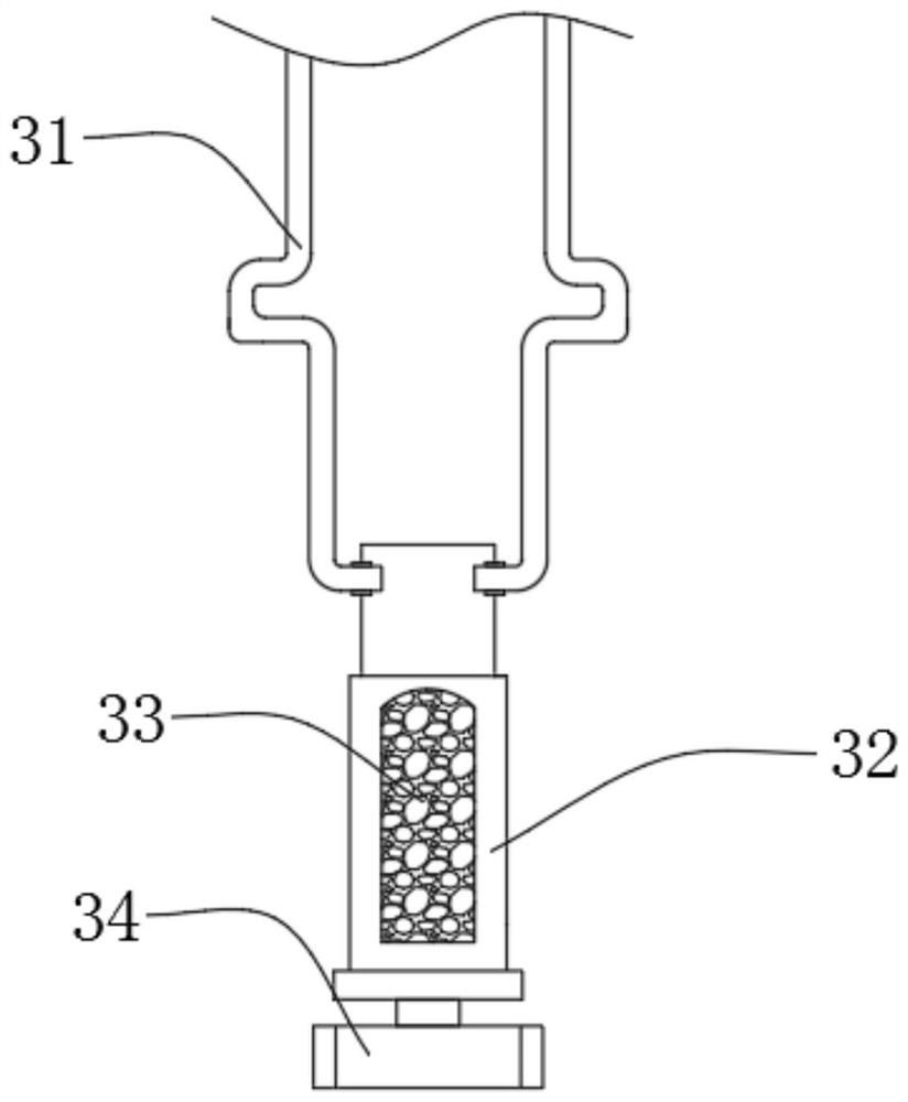 Lithium battery recycling and crushing protection device generating protective gas through reaction