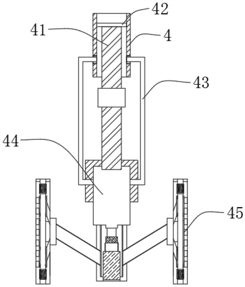 Lithium battery recycling and crushing protection device generating protective gas through reaction