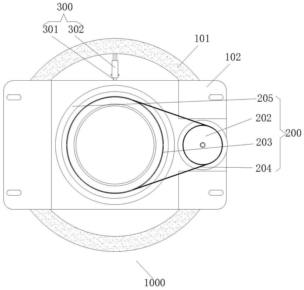 Grain quality on-line detector transparent round barrel dust clearing device