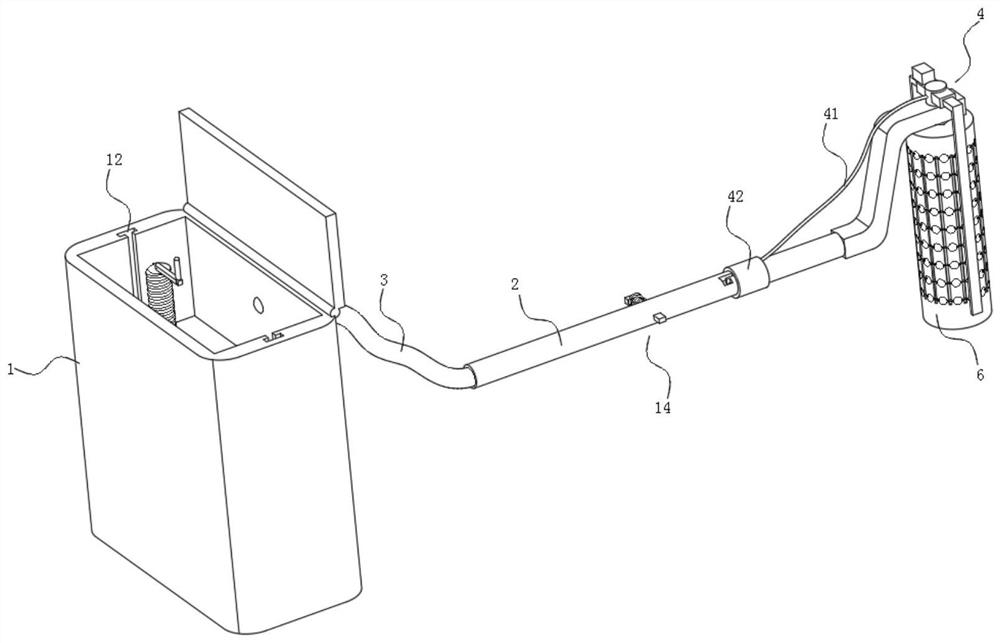 Paint brushing device with paint dripping prevention function