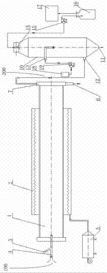 Tail gas treatment system and apparatus for continuously preparing nanometer carbon material