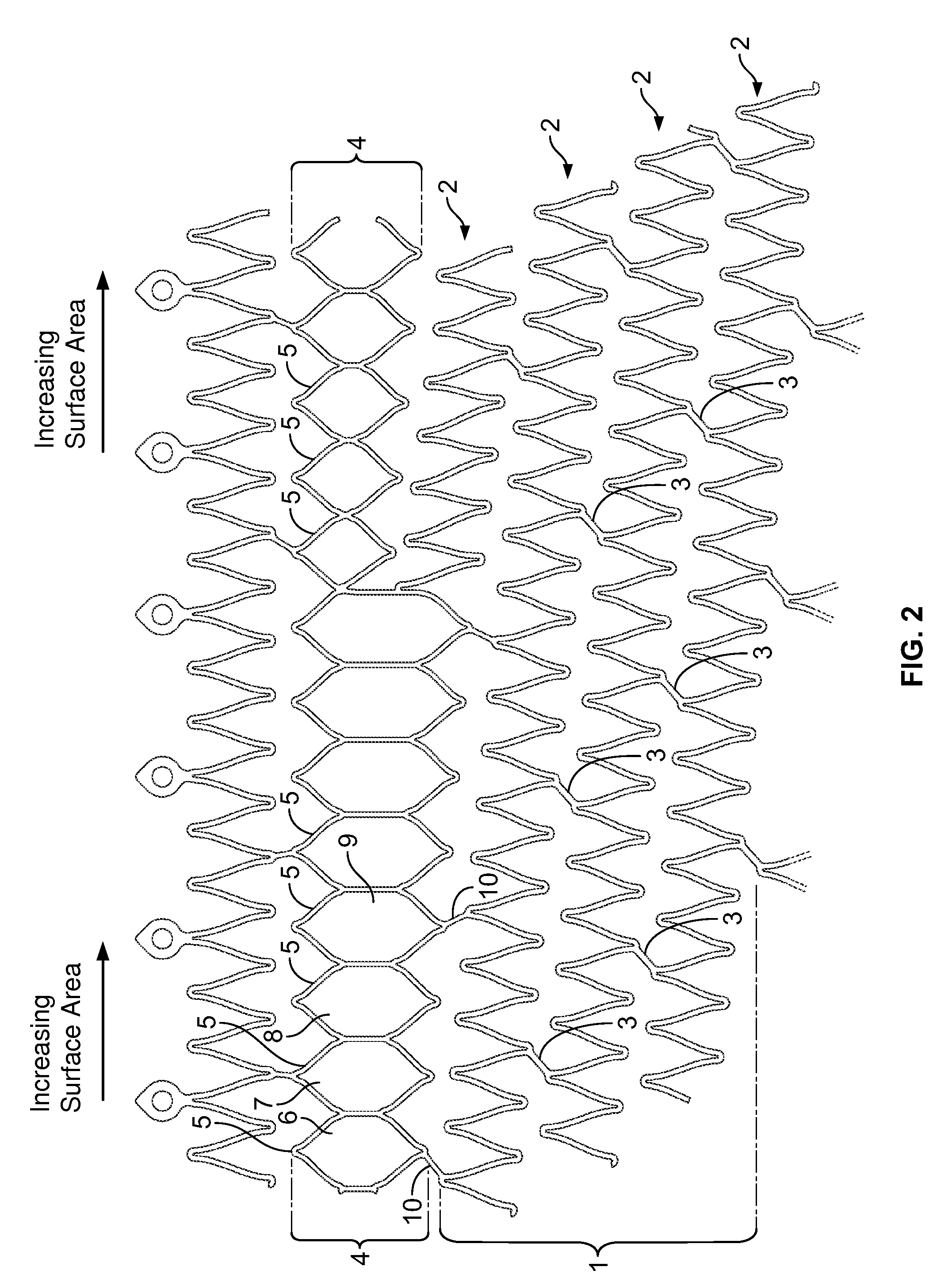 Self-Expanding Stent with Polygon Transition Zone