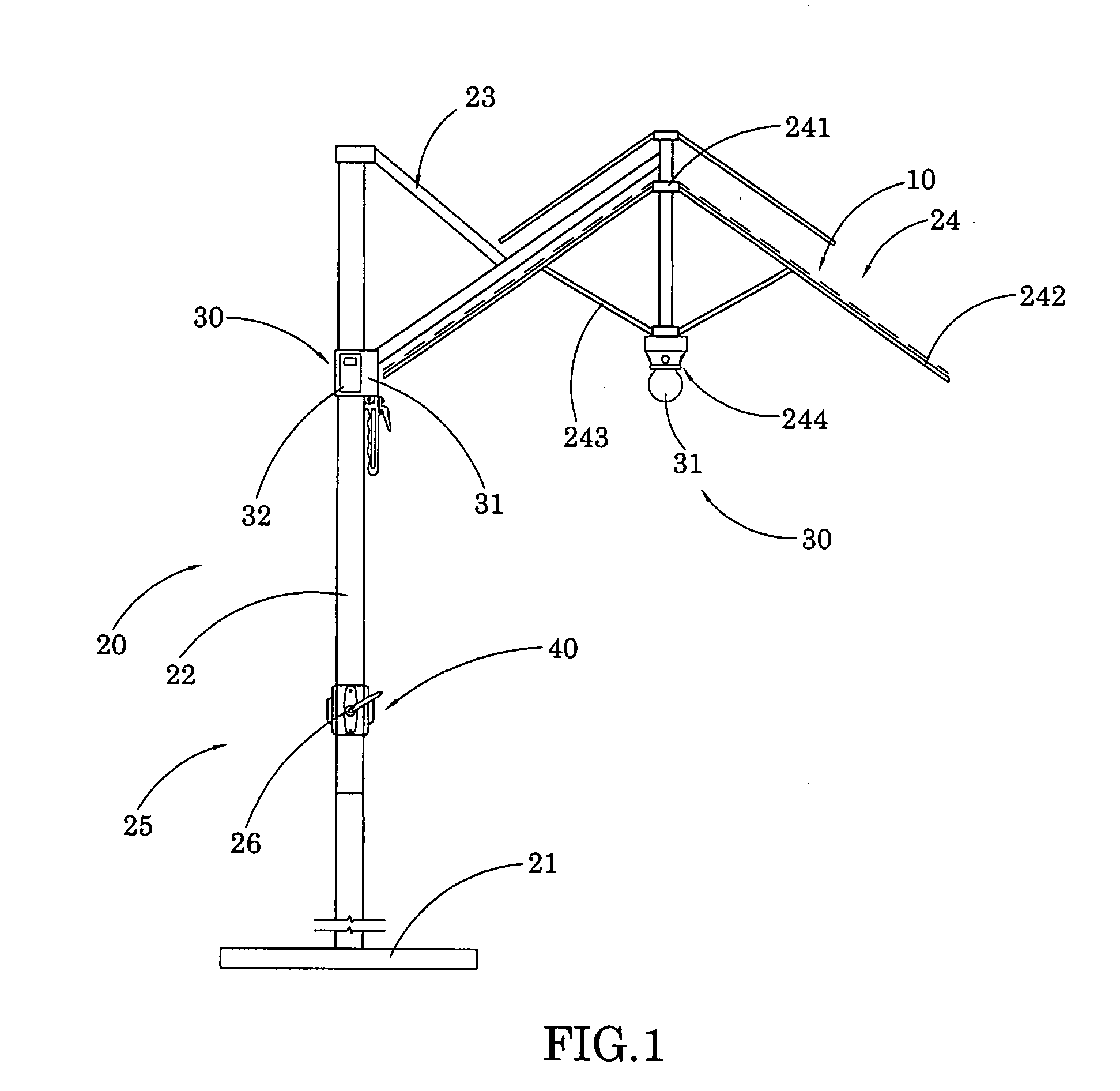 Rechargeable battery arrangement for electrical system of shading device