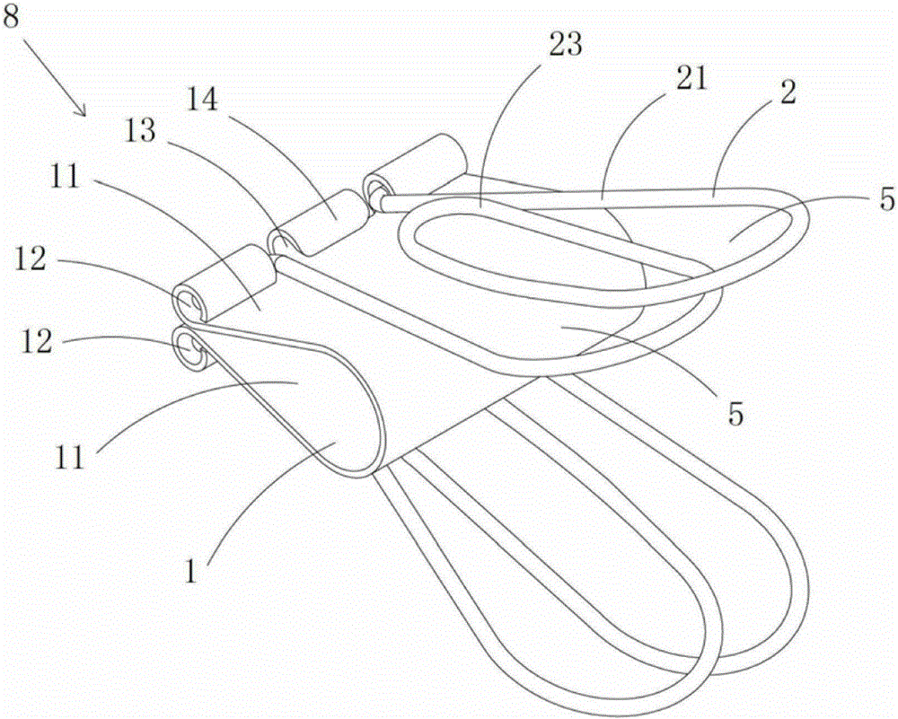 Wired electric appliance with binder clip