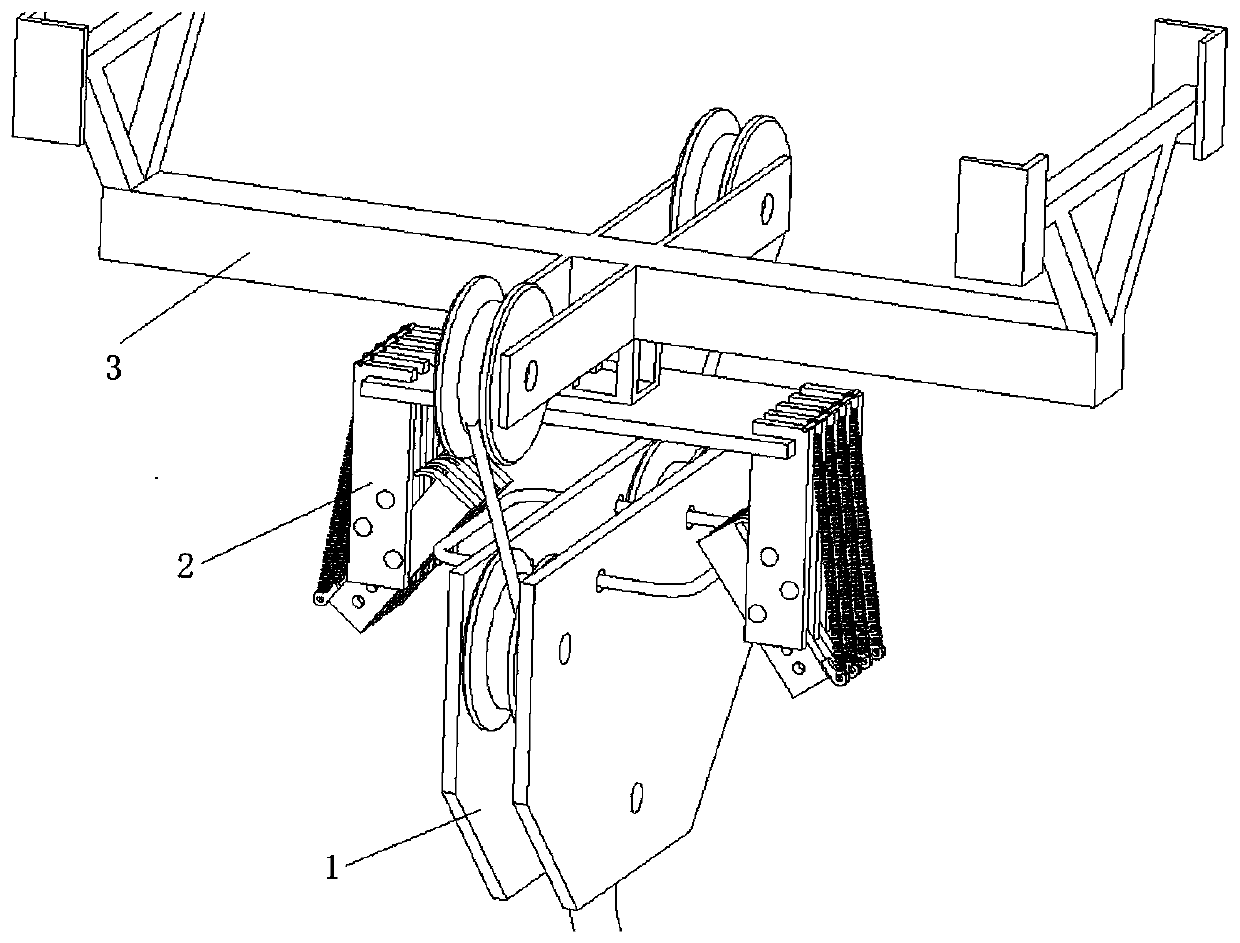 Tower crane hook anti-falling device